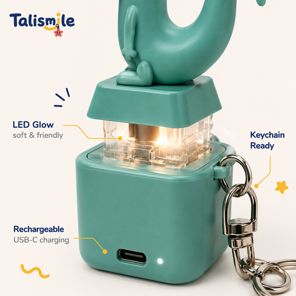 Weird Lizard Clicker Keychain – Light & Sound Toy