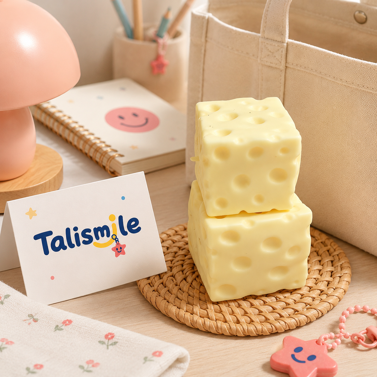 Satisfying Cheese Cube Squishy – Soft Slow-Rise Stress Relief Toy