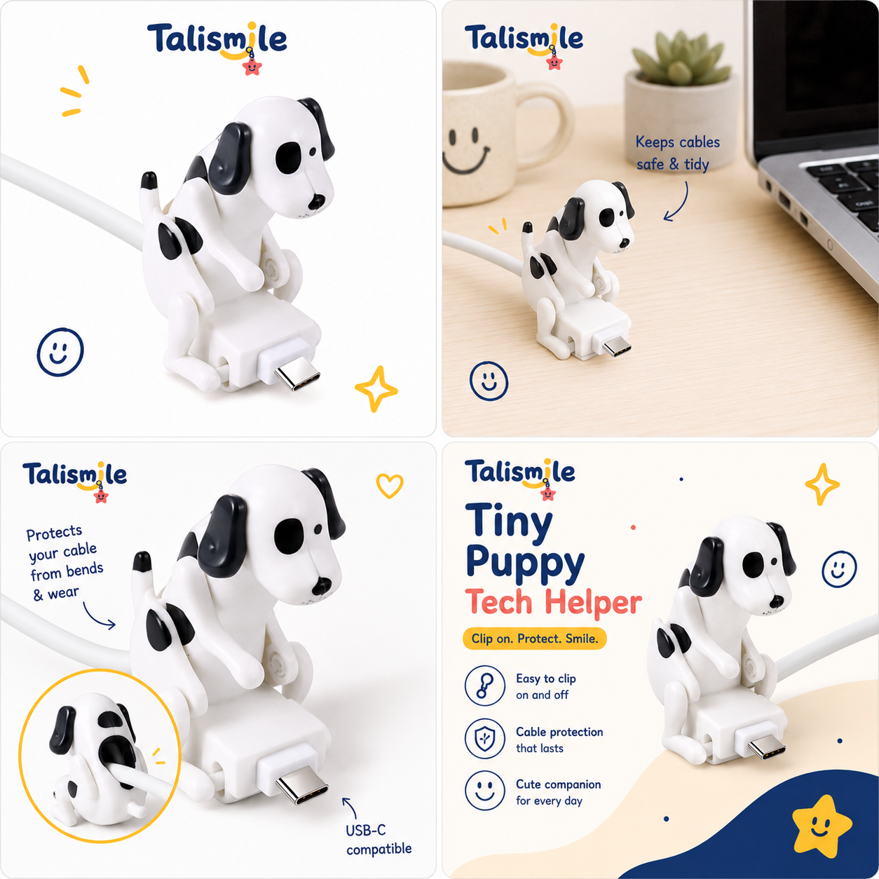 Silly Puppy Charging Cable – Moving Dog Phone Charger Accessory