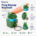 Funny Green Frog Clicker Keychain – Light-Up Sound Fidget Toy