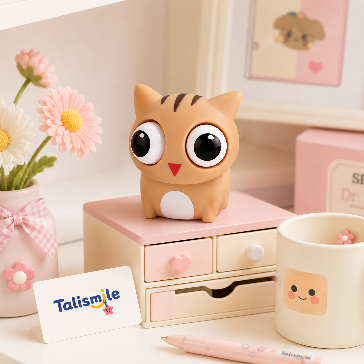 Funny Pop-Eye Animal Squeeze – Soft Stress Relief Fidget Toy
